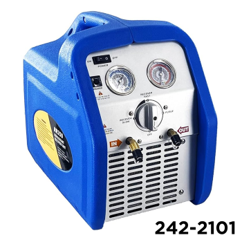 A/C Refrigerant Recovery Machine, 3/4 HP  110V 60 Hz Portable Oil-less