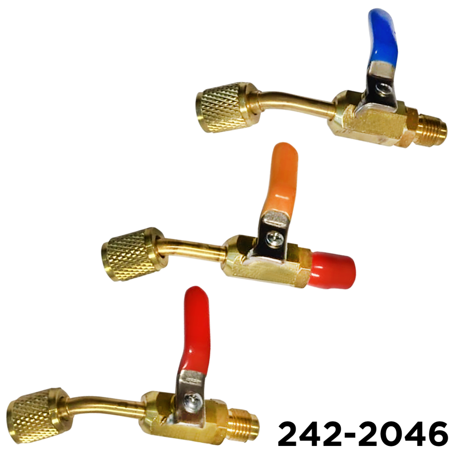 Adapter Swivel 1/4 Male Flare x 1/4 Female Flare W/ Shut Off / Set