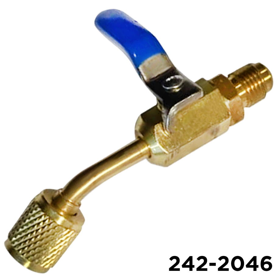Adapter Swivel 1/4 Male Flare x 1/4 Female Flare W/ Shut Off / Set