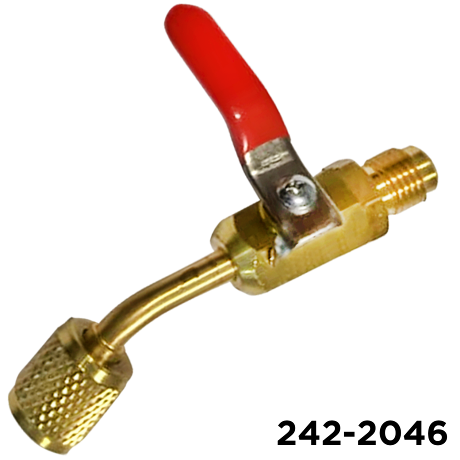 Adapter Swivel 1/4 Male Flare x 1/4 Female Flare W/ Shut Off / Set