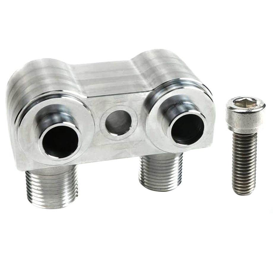 Compressor Fitting Manifold 90 Degree #8 x # 10  LSX LS1 Swap