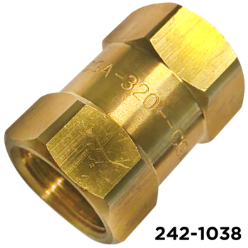 Air Source Brass Co2 to Nitrogen Adapter CGA 580- CGA 320